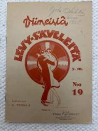 Viimeisiä levysäveleitä nro 19 -nuotit
