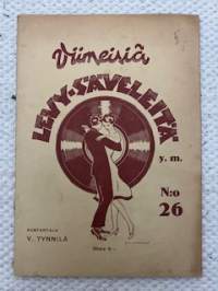 Viimeisiä levysäveleitä nro 26 -nuotit