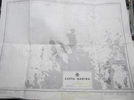Carta Marina Harjoitusmerikartta - Övningssjökort 1001 v. 1960, harjoituskäyttöön tehty kuvitteellinen merikortti, jonka nimistössä käytetty