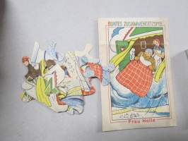 Buntes Zusammensetzspiel - Frau Holle -saksalainen 1930/40-luvun palapeli