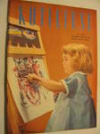 Kotiliesi 1959 nr 22, tarkastelijan joulukiireet, takka luo viihtyisyyttä, isoäiti muuttaa meille, takkimuoti 1959