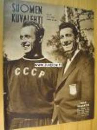 Suomen Kuvalehti 1952 nr 29, kätketty museo ja Sigyn, Kauhavan rauta ei ruostu, Helteen ja odotuksen Helsinki