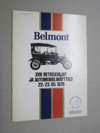 Suomen Automobiili-Historiallinen Klubi Tampereen kerho ry XVII 1976 Valtakunnalliset Retkeilyajot ja Automobiilinäyttely -tapahtumajulkaisu / ohjelma