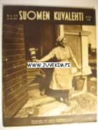 Suomen Kuvalehti 1942 nr 43, sotapesä Karhunpesä, missä sotilaitamme palvelee kenraalitar