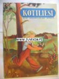 Kotiliesi 1942 nr 12, kesäkuu sunnuntaityötä sotasairaalassa, sydänkesän työkalenteri, koetamme saada kotipellavista parhaan kesäpukumme, ämmänlänget