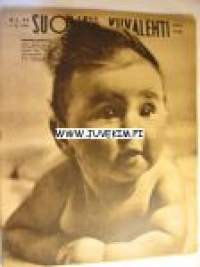 Suomen Kuvalehti 1945 nr 48 ilm. 1.12.1945 joulukuu 1945 ajankuvaa. Artikkeli rauhanpalkinnon saajista mm Henri Dunant.