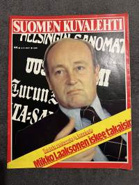 Suomen Kuvalehti 1977 nr 44, Suomi jätti Kyproksen (Yk-joukot), Herbert von Karajan, E. J. Taanila palkittu kyläkauppias, mielisairaanhoitajat