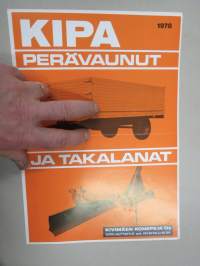 Kipa perävaunut ja takalanat 1978 -myyntiesite