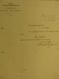 Turun Kunnallissairaalan taloudenhoitaja asiakirja 1922