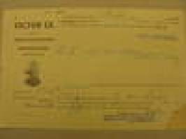 Victor Ek konossomentti 1913