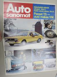 Auto sanomat 1974 nr 2 -Volkswagen asiakaslehti, Passat TS, Kupla kertaa Kupla, Energian säästö ja kattonopeus, Reilun pelin VW-korjaamot