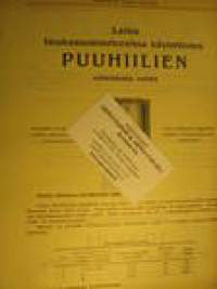 Puuhiilien valmistuslaite (imukaasumoottorit) myyntiesite vm. 1912