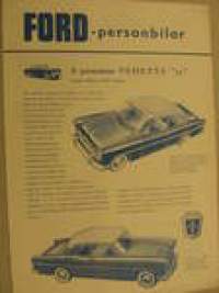 Ford - personbilar åm. 1955 broschyr