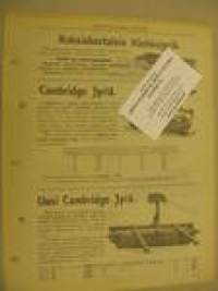 Cambridge-jyriä myyntiesite v. 1910