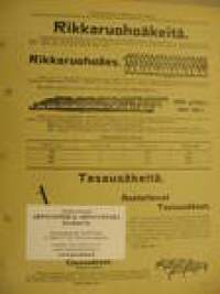 Rikkaruohoäkeitä -myyntiesite v. 1911