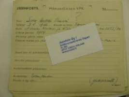 Hämeenlinnan VPK jäsenkortti Suvanto Paavo