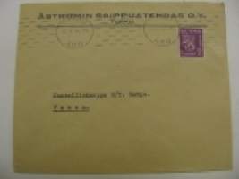 Åströmin Saippuatehdas Oy Turku 12.10.1930 -kirjekuori