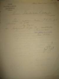 Porin puuteollisuusosakeyhtiö, Pori 24.11 1914 asiakirja