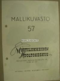 Muotiliikkeiden Huoltokeskus Oy hattumallikuvasto 57 -luettelo