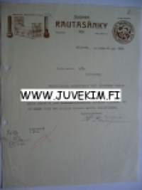 Suomen Rautasänky O/Y. Helsinki 10.11.1925 -asiakirja