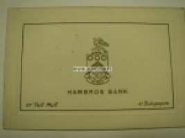 Hambros Bank -joulukortti 