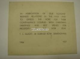 T.L. Elliot, Birmingham -joulukortti 