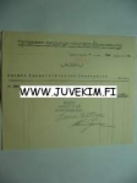 Tampereen kaupungin Köyhäinhoitolautakunta Tampere 4.8.1926 -asiakirja