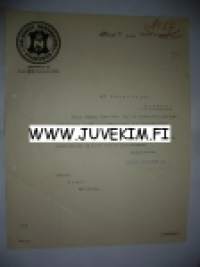 Helsingin Nahkakauppa Osakeyhtiö Helsinki 25.7.1922 -asiakirja