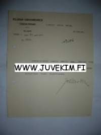 Helsingin Kuritushuone Tirehtööri Helsinki 15.5.1915 -asiakirja