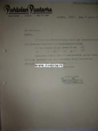 Pohjolan Puutarha Lielahti 30.1.1939 -asiakirja