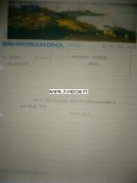 Arkkitehti Stenfors Helsinki 26.10.1936 -sähkösanoma