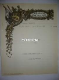 Arkkitehti A. V. Stenfors Vaasa 26.10.1936 -sähkösanoma
