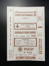 Pargas telefonkatalog / Paraisten puhelinluettelo 1988