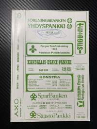 Pargas telefonkatalog / Paraisten puhelinluettelo 1989