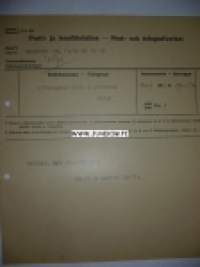 Lääninarkkitehti A Stenfors Helsinki 26.10.1936 -sähkösanoma