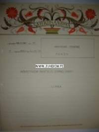  Arkkitehti Stenfors Helsinki 27.10.1936 -sähkösanoma