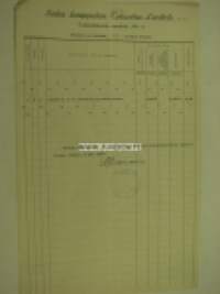 Salon kauppalan taksoitusluettelo E & J Leino Maanviljelyskonetehdas 1923 -asiakirja