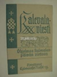 Kalevalaviesti -ohjelmaa Kalevalanpäivän viettoon