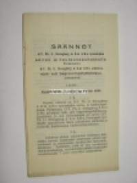 Säännöt OY Ph. U. Strengberg & K:ni A/B:n työntekijäin sairas- ja hautausapukassalle