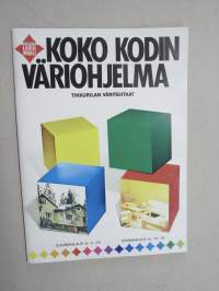 Koko kodin väriohjelma - Tikkurilan Väritehtaat -maaliesite, sisältää myös ulko- ja sisämaalausohjeet