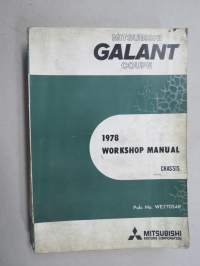 Mitsubishi Galant Coupe, 1978 Workshop Manual, Chassis -korjaamokäsikirja, englanninkielinen