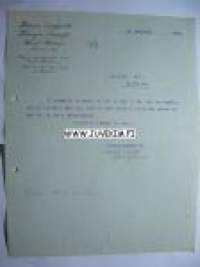 Helsingin lumppuliike Helsinki/Helsingfors 12.2.1925 -asiakirja