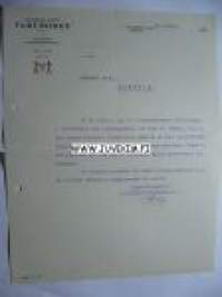 Andelslaget Varuboden Helsingfors/Helsinki 12.10.1923 -asiakirja