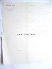 William Ruth Karhula 9.6.1891 -asiakirja