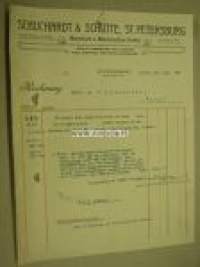 Schuchard & Schütte St. Petersburg 18. / 31. 5.1912 -asiakirja