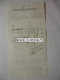 Hammaslääkärin resepti 1962 -signatuuri