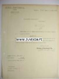 Nevala & Karttunen Kuopio 1923 -asiakirja