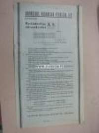 Jakobstads Mekaniska Verkstads Aktiebolag Maskinkraftiga sädestorkverket A.S. (Arvo Sihto) -myyntiesite