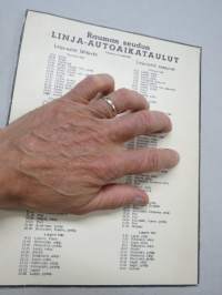 Rauman seudun linja-autoaikataulut -kokooma-aikataulu