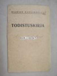 Aune Alisa Grönlund Todistuskirja Maarian (Raunistulan) kansakoulut